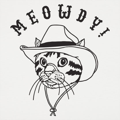 Meowdy Cat in Cowboy Hat