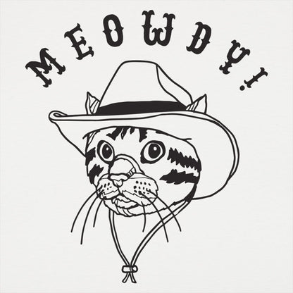 Meowdy Cat in Cowboy Hat