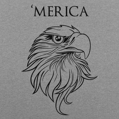 'Merica - Bald Eagle Head Patriotic Design