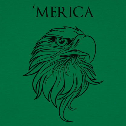 'Merica - Bald Eagle Head Patriotic Design