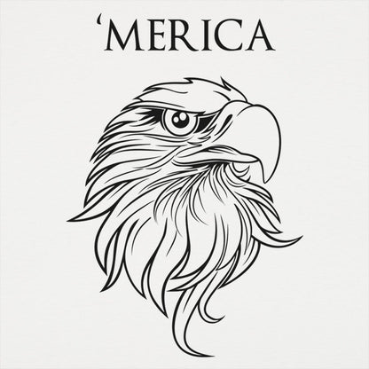 'Merica - Bald Eagle Head Patriotic Design