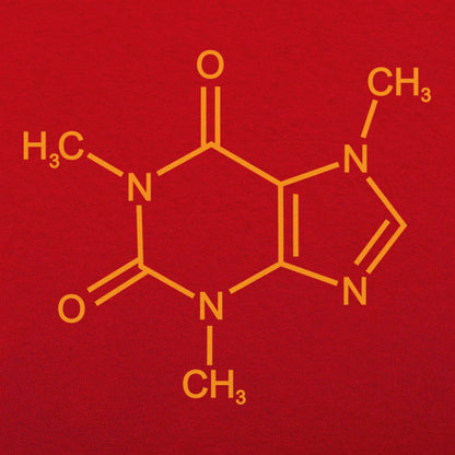 Mighty Caffeine Molecule Chemical Structure Diagram