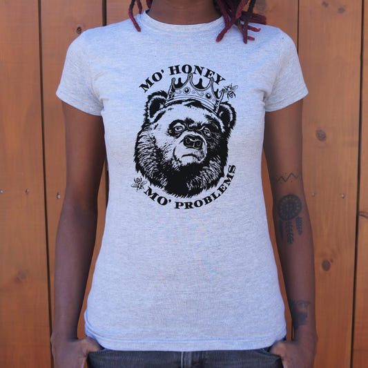 Mo' Honey Mo' Problems graphic Women's T-Shirt in Gray Granite