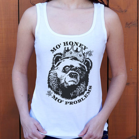 Mo' Honey Mo' Problems graphic Women's Tank Top in Snow