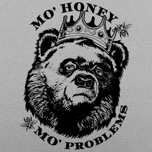 Mo' Honey Mo' Problems graphic Unisex Heavyweight T-Shirt in Gray Heather