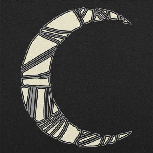 Moon Night - Geometric Crescent Moon Design graphic tee design
