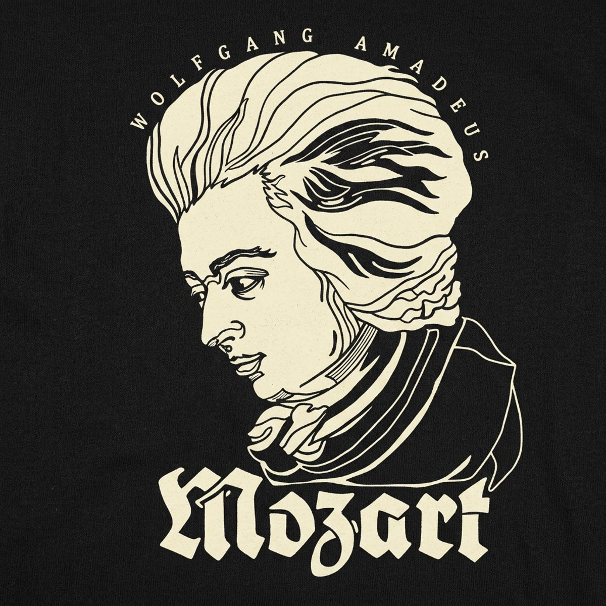 Mozart Portrait detail