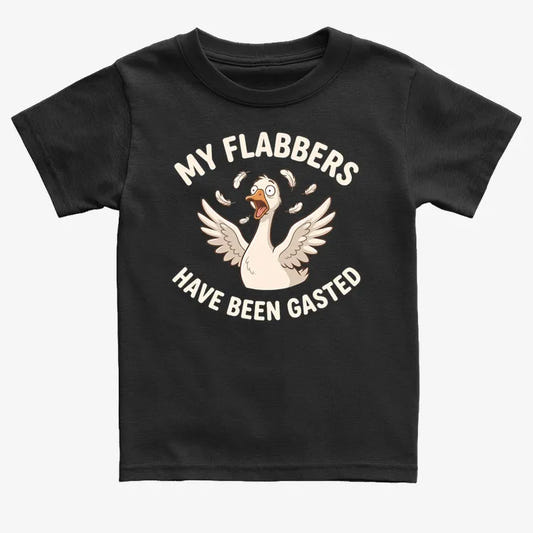 My Flabbers Have Been Gasted-Kids T-Shirt-Black