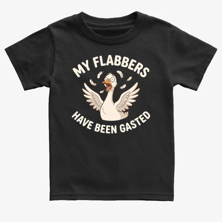 My Flabbers Have Been Gasted-Kids T-Shirt-Black