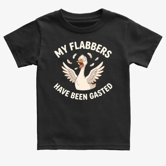 My Flabbers Have Been Gasted-Kids T-Shirt-Black