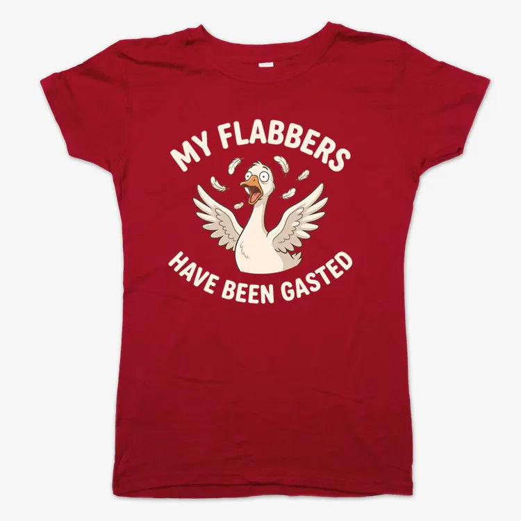 My Flabbers Have Been Gasted-Women's T-Shirt-Deep Red