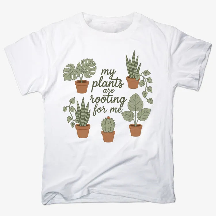 My Plants Are Rooting for Me-Men's T-Shirt-White
