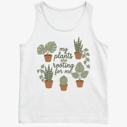 My Plants Are Rooting for Me-Men's Tank Top-White