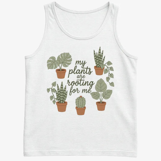 My Plants Are Rooting for Me-Men's Tank Top-White
