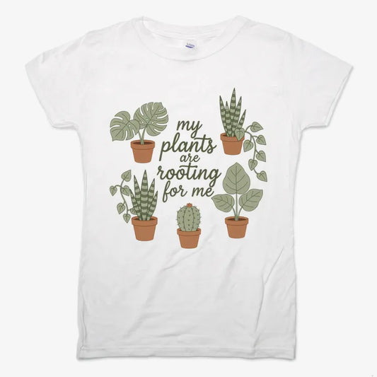 My Plants Are Rooting for Me-Women's T-Shirt-Snow