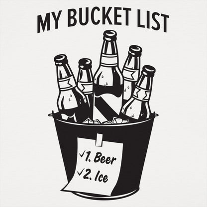 My Bucket List Beer Bottles on Ice Checklist