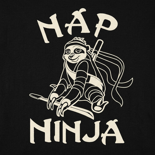 Nap Ninja Sloth Ninja Pun detail