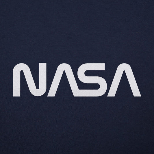 NASA Retro Worm Logo graphic tee design