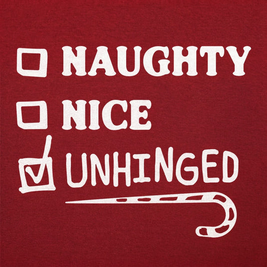 Naughty Nice Unhinged Christmas Checklist detail