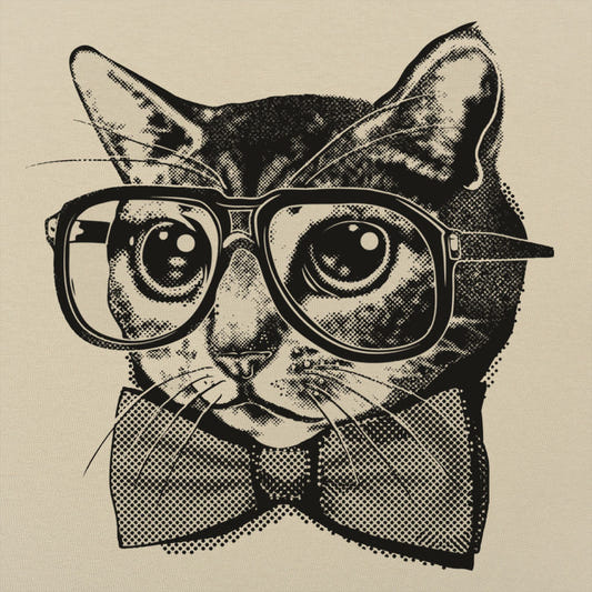 Nerd Cat Graphic tee design