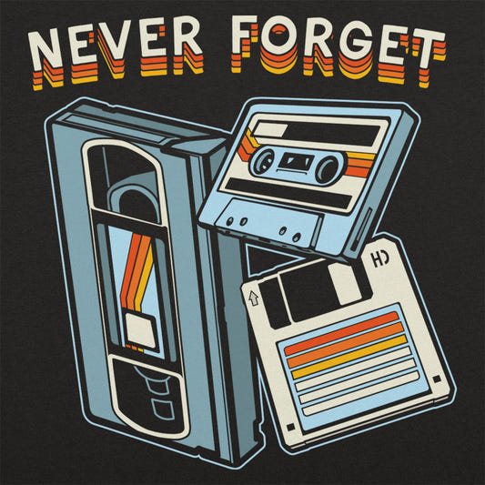 Never Forget Full Color graphic tee design
