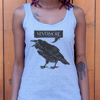 Nevermore Raven Quoting Edgar Allan Poe's Poem