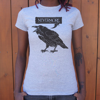 Nevermore Raven Quoting Edgar Allan Poe's Poem