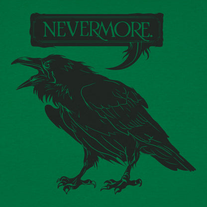 Nevermore Raven Quoting Edgar Allan Poe's Poem