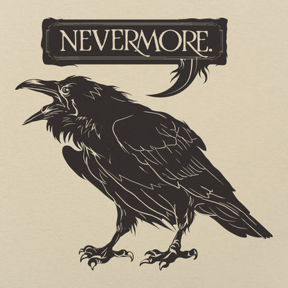 Nevermore Raven Quoting Edgar Allan Poe's Poem