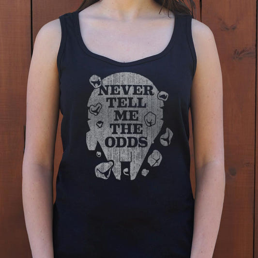 Never Tell Me The Odds graphic Women's Tank Top in Midnight