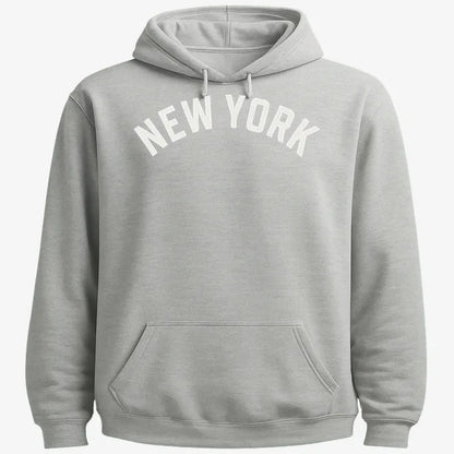 NEW YORK Vibes Graphic Tee-Hoodie-Gray Heather