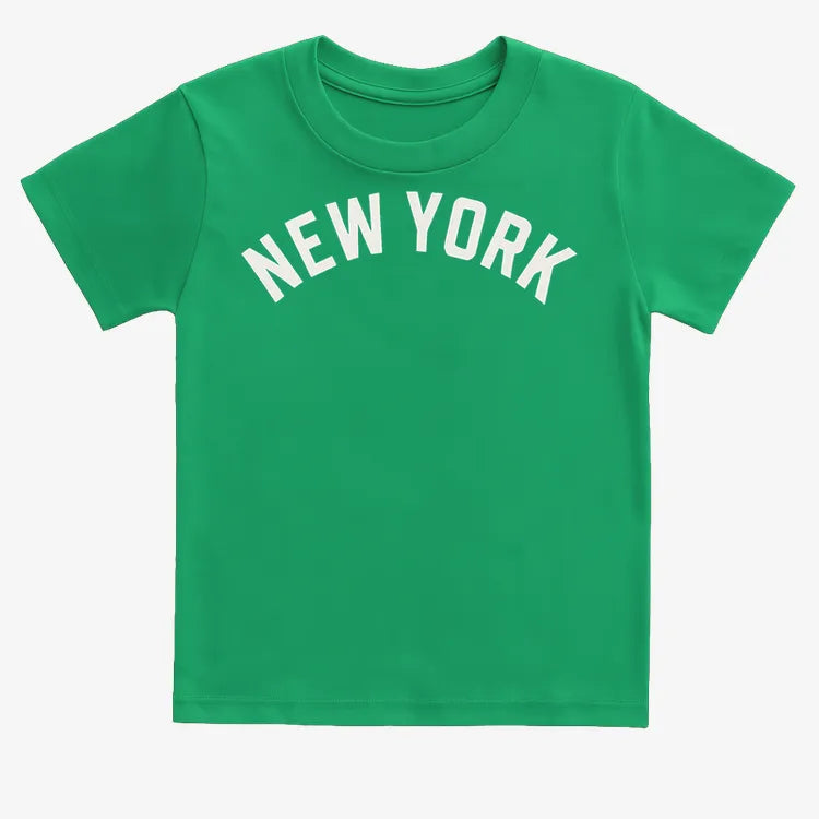 NEW YORK Vibes Graphic Tee-Kids T-Shirt-Green