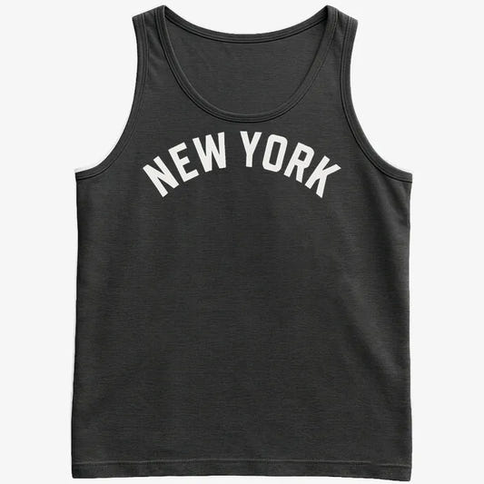 NEW YORK Vibes Graphic Tee-Men's Tank Top-Black
