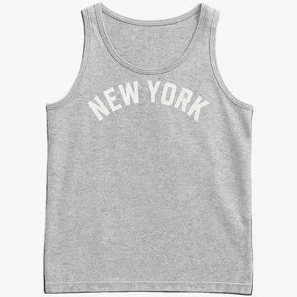 NEW YORK Vibes Graphic Tee-Men's Tank Top-Gray Heather
