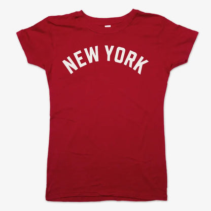 NEW YORK Vibes Graphic Tee-Women's T-Shirt-Deep Red