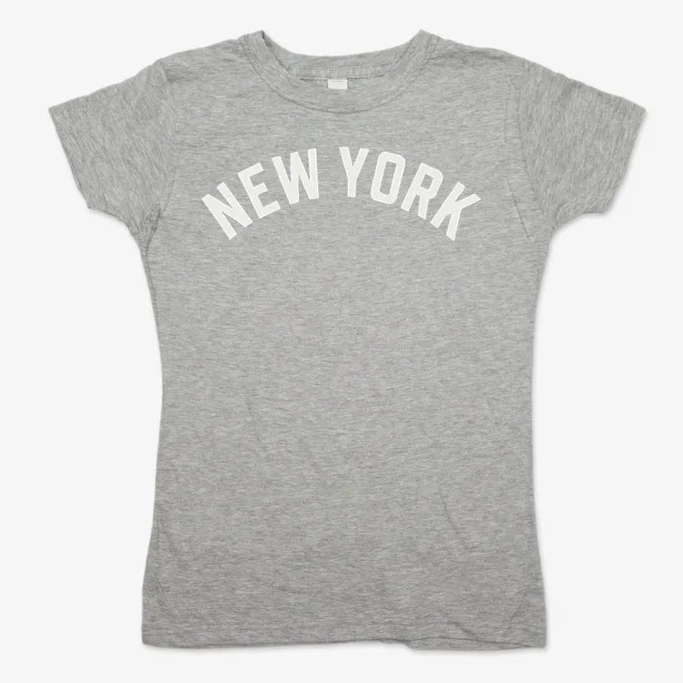 NEW YORK Vibes Graphic Tee-Women's T-Shirt-Gray Granite