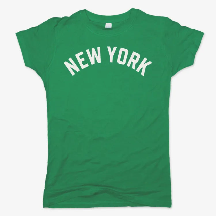 NEW YORK Vibes Graphic Tee-Women's T-Shirt-Lucky Green
