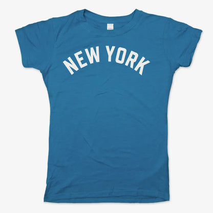NEW YORK Vibes Graphic Tee-Women's T-Shirt-Sky Blue