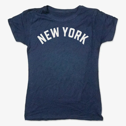 NEW YORK Vibes Graphic Tee-Women's T-Shirt-True Navy