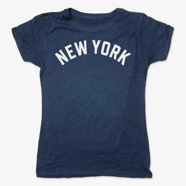 NEW YORK Vibes Graphic Tee-Women's T-Shirt-True Navy