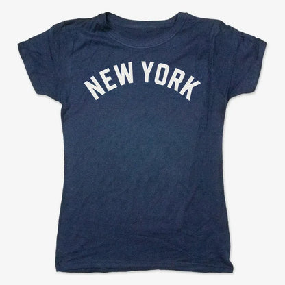 NEW YORK Vibes Graphic Tee-Women's T-Shirt-True Navy