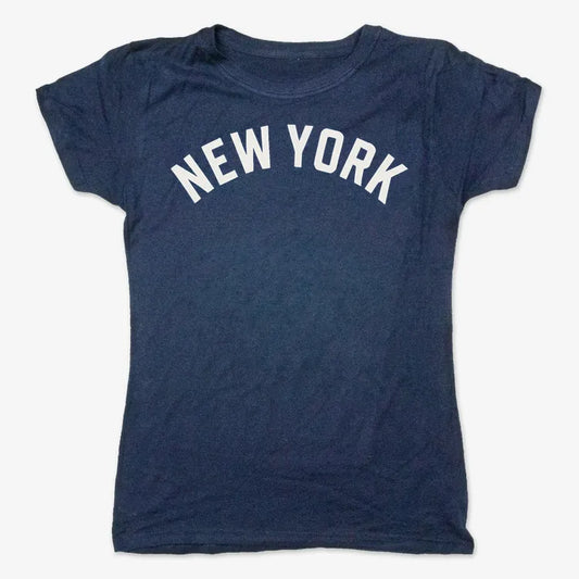 NEW YORK Vibes Graphic Tee-Women's T-Shirt-True Navy