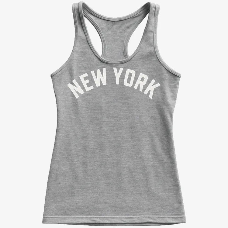 NEW YORK Vibes Graphic Tee-Women's Tank Top-Gray Granite