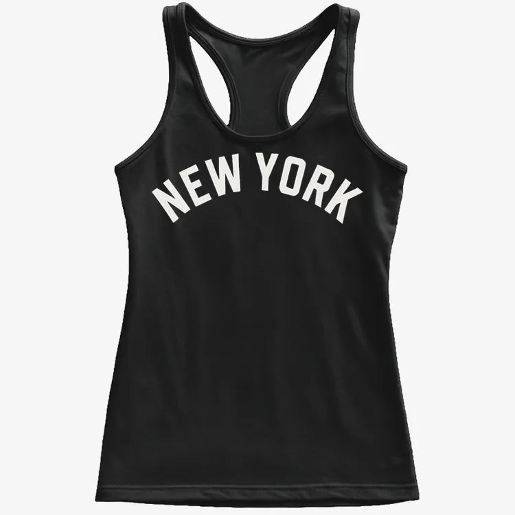 NEW YORK Vibes Graphic Tee-Women's Tank Top-Midnight