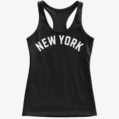 NEW YORK Vibes Graphic Tee-Women's Tank Top-Midnight