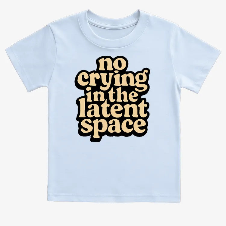 no crying in the latent space-Kids T-Shirt-Blue