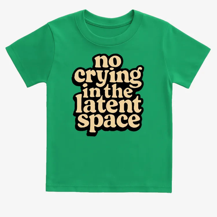 no crying in the latent space-Kids T-Shirt-Green