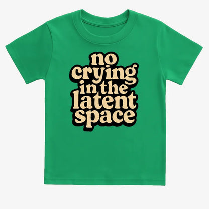 no crying in the latent space-Kids T-Shirt-Green
