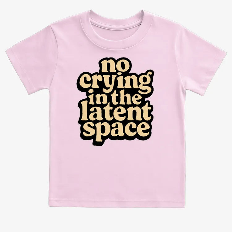 no crying in the latent space-Kids T-Shirt-Pink