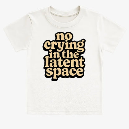 no crying in the latent space-Kids T-Shirt-White